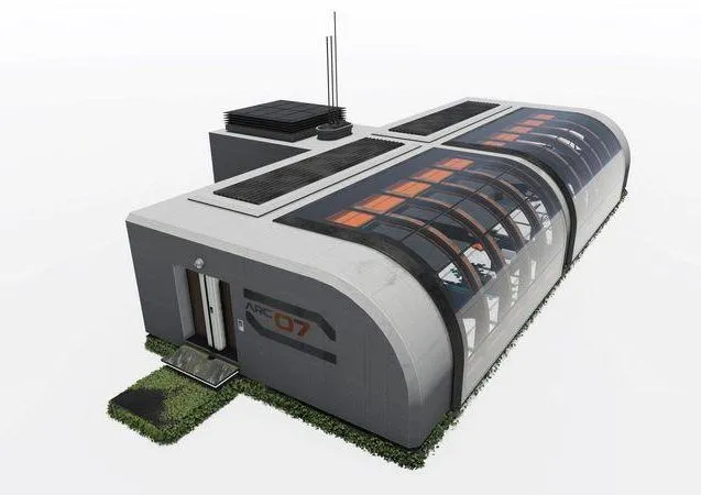 PBR Game 3D Models - Sci-fi Building Arc 07