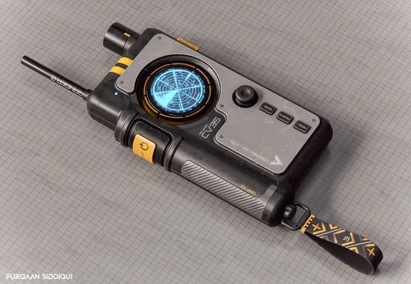 PBR Game 3D Models - Sci-fi Controller V35