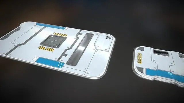 PBR Game 3D Models - Sci Fi Floor Plate