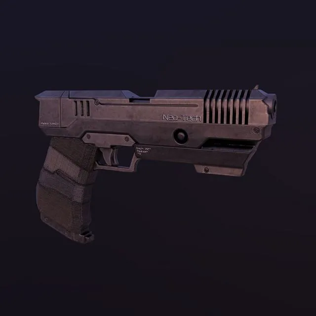 PBR Game 3D Models - Sci-Fi Glock