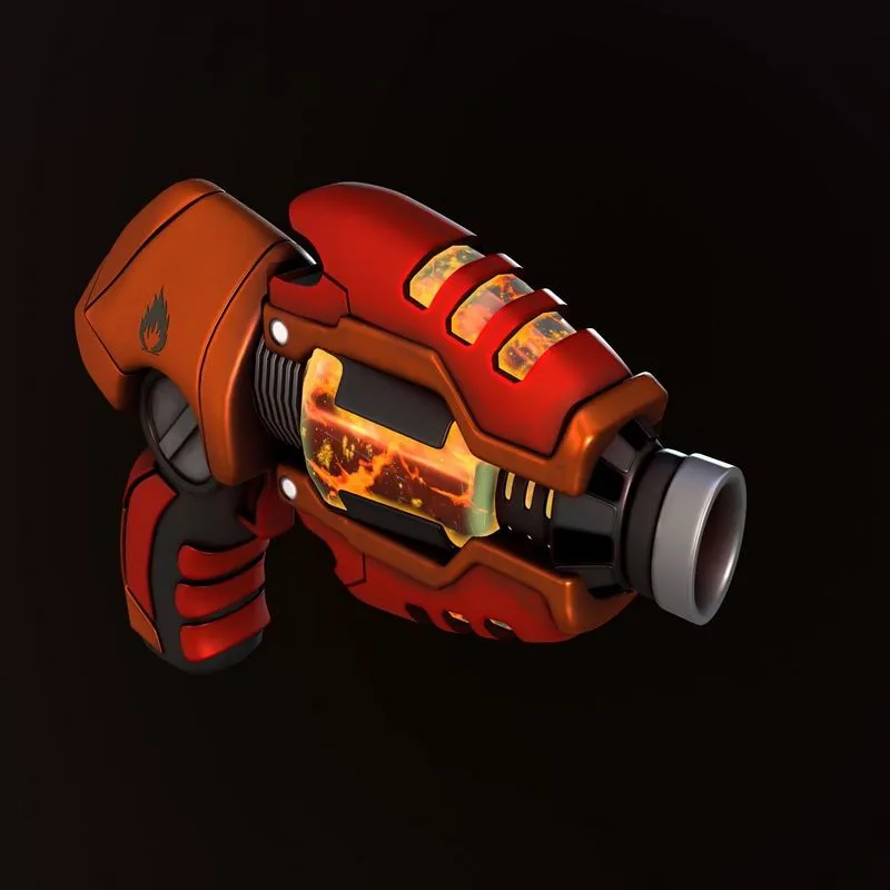 PBR Game 3D Models - Sci-Fi Gun (2)
