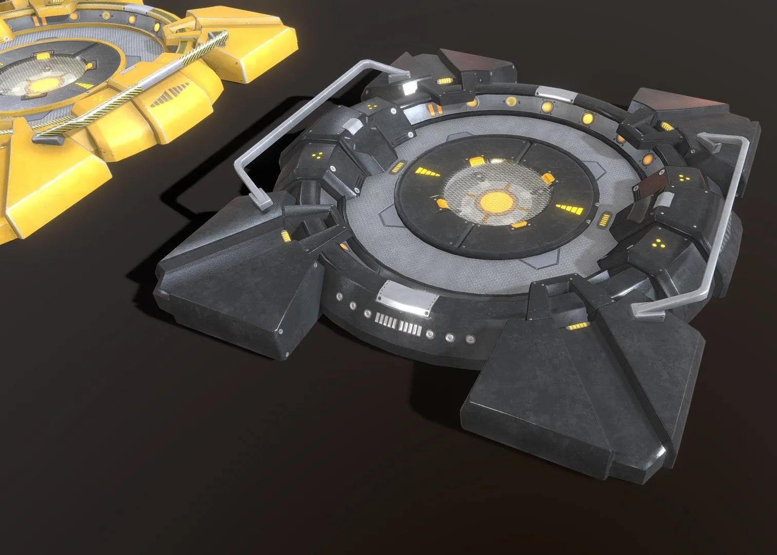 PBR Game 3D Models - Sci Fi Platform Type A