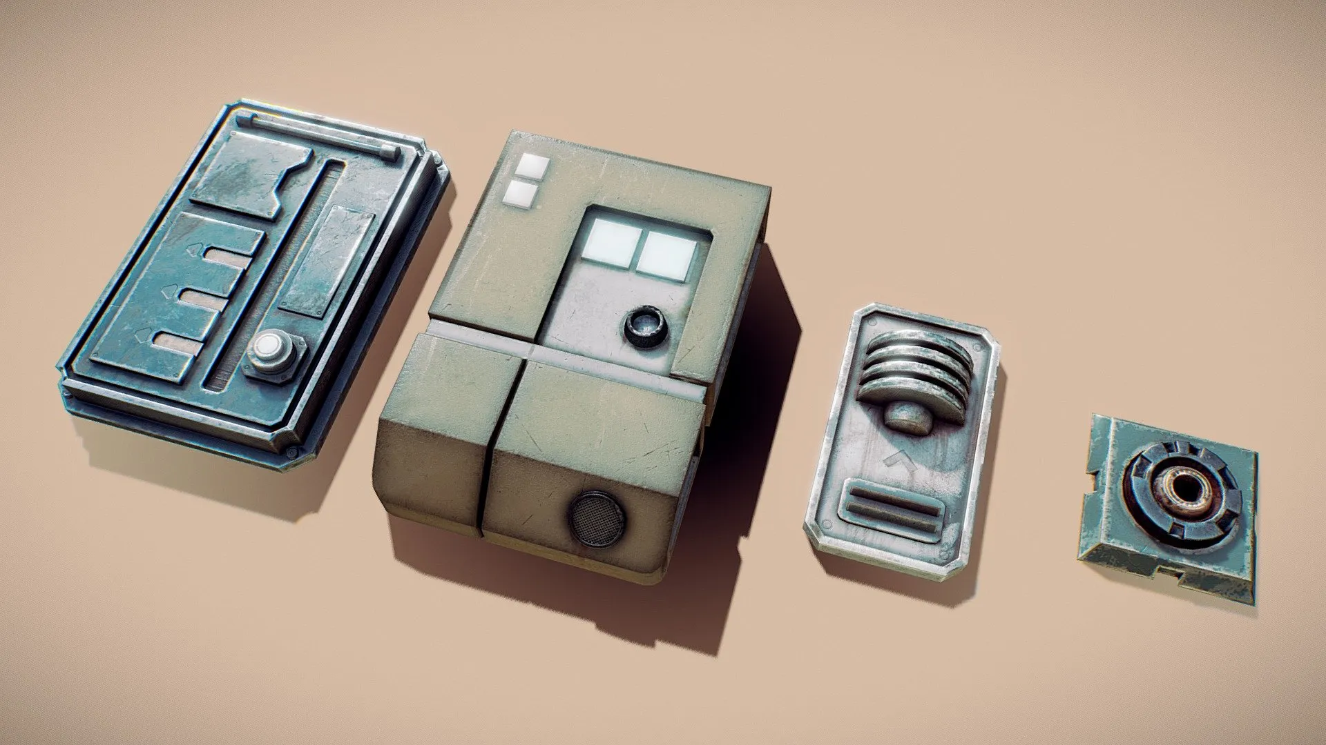 PBR Game 3D Models - Sci Fi Props Star Wars Props 1