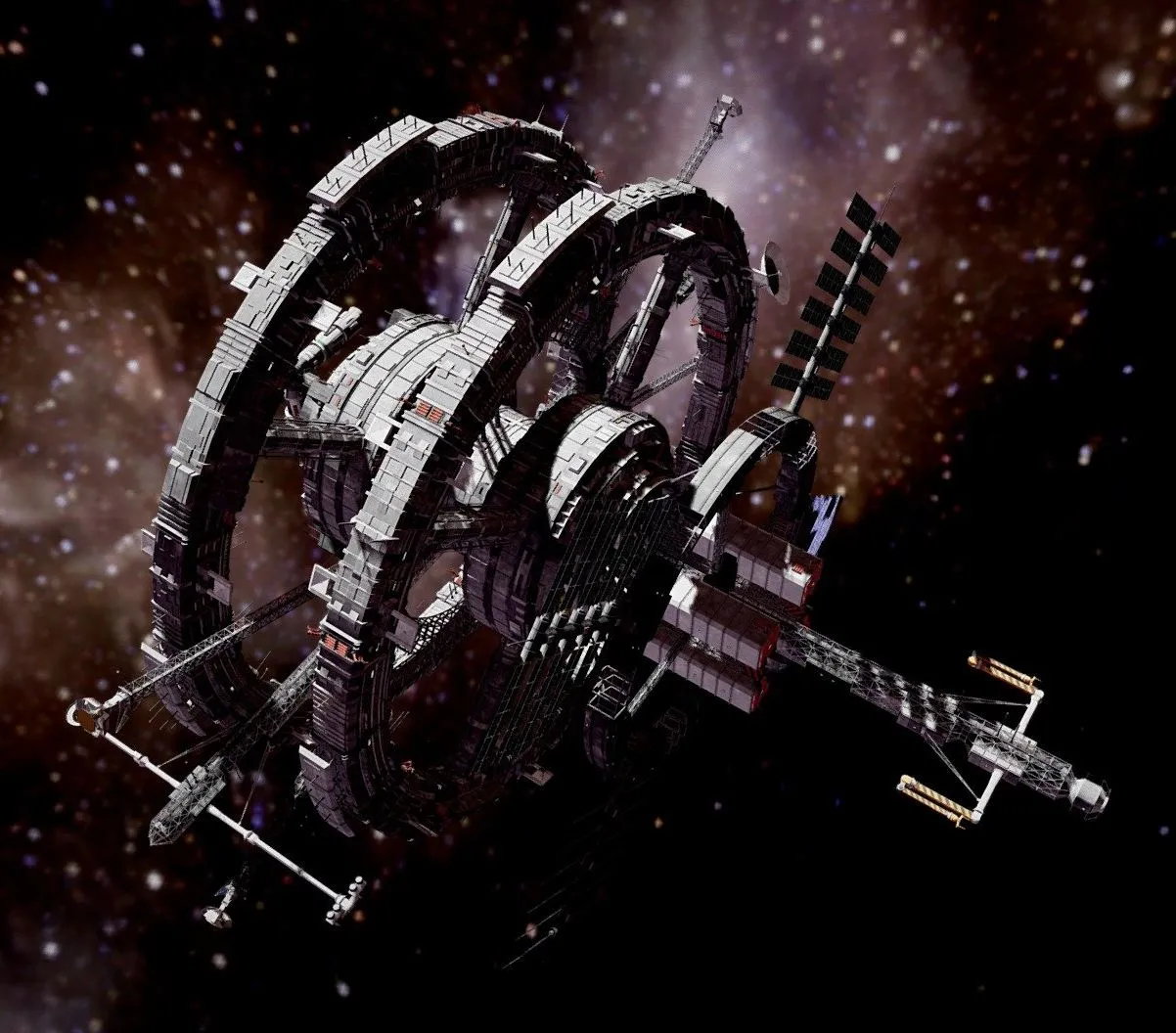 PBR Game 3D Models - Sci Fi Space Station