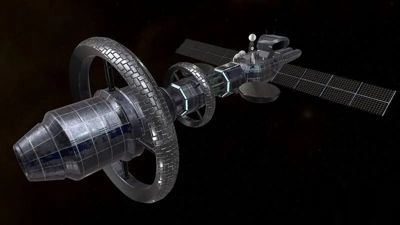 PBR Game 3D Models - Sci-fi spaceship class cruiser