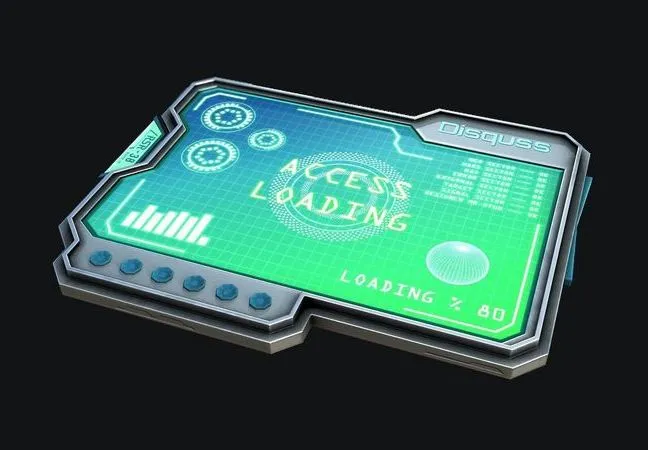 PBR Game 3D Models - Sci-Fi Tablet