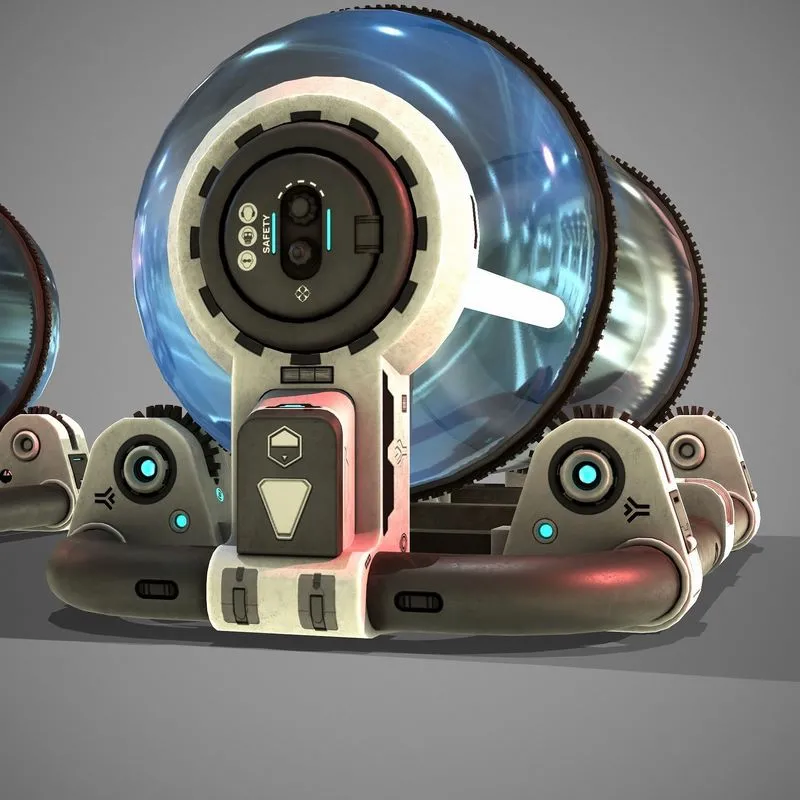 PBR Game 3D Models - Sci-fi Tube 1