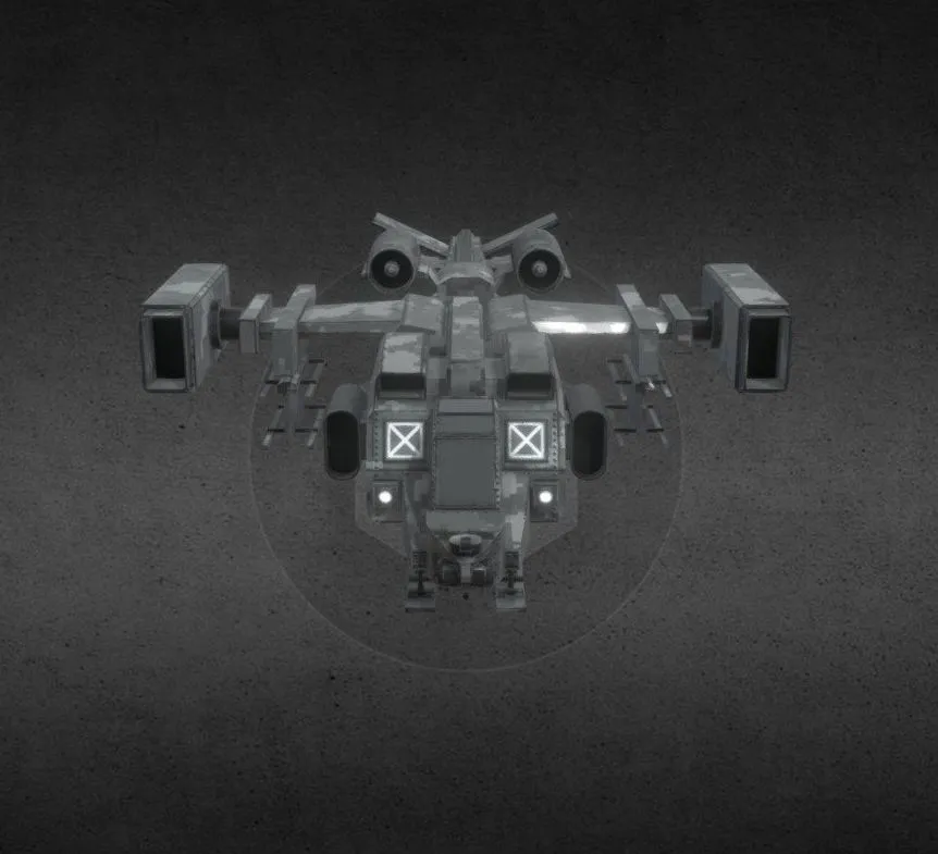 PBR Game 3D Models - Scifi Dropship
