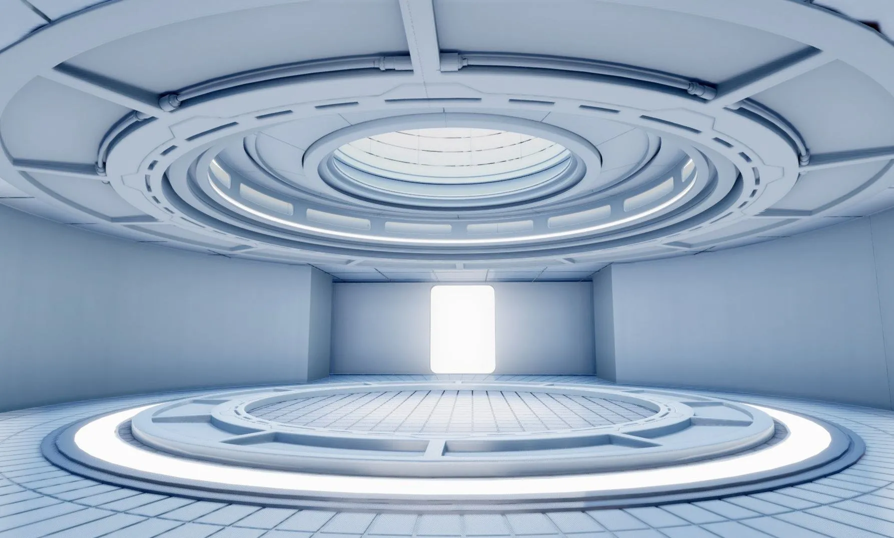 PBR Game 3D Models - Scifi Platform Stage