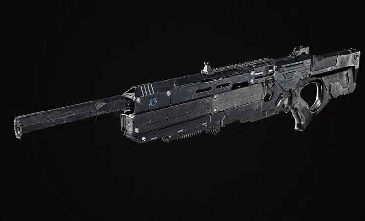 PBR Game 3D Models - Scifi Rifle