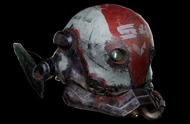 PBR Game 3D Models - SciFi Robot Helmet