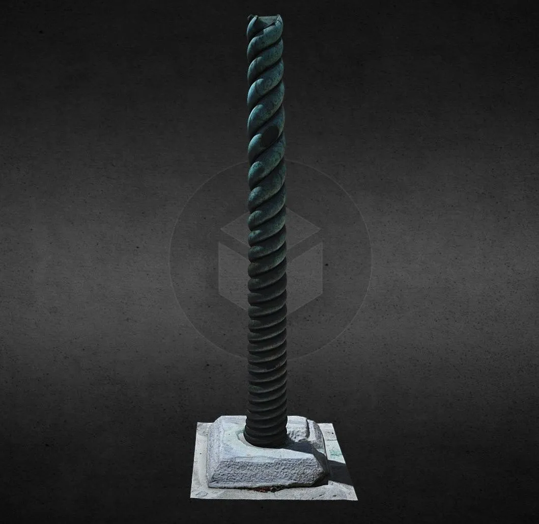 PBR Game 3D Models - Serpentine Column Istanbul