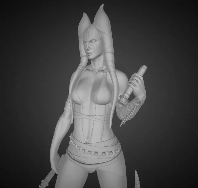 PBR Game 3D Models - Shaak Ti Star Wars