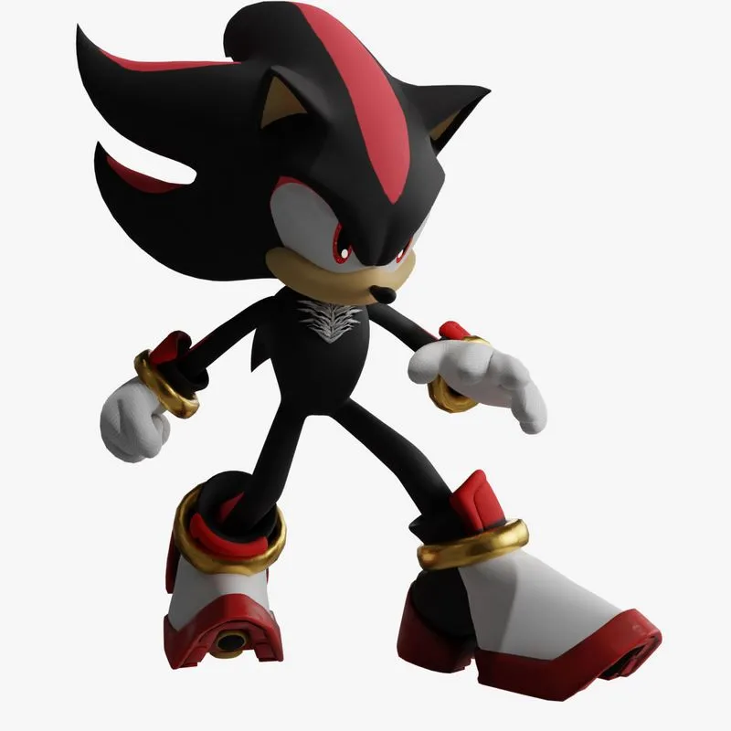 PBR Game 3D Models - Shadow the Hedgehog