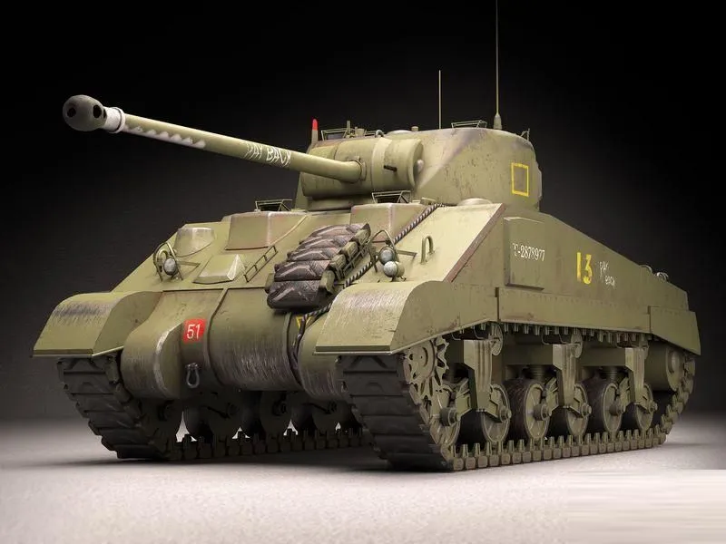 PBR Game 3D Models - Sherman Firefly