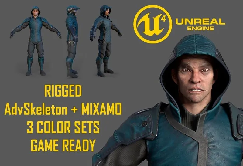 PBR Game 3D Models - Shinobi