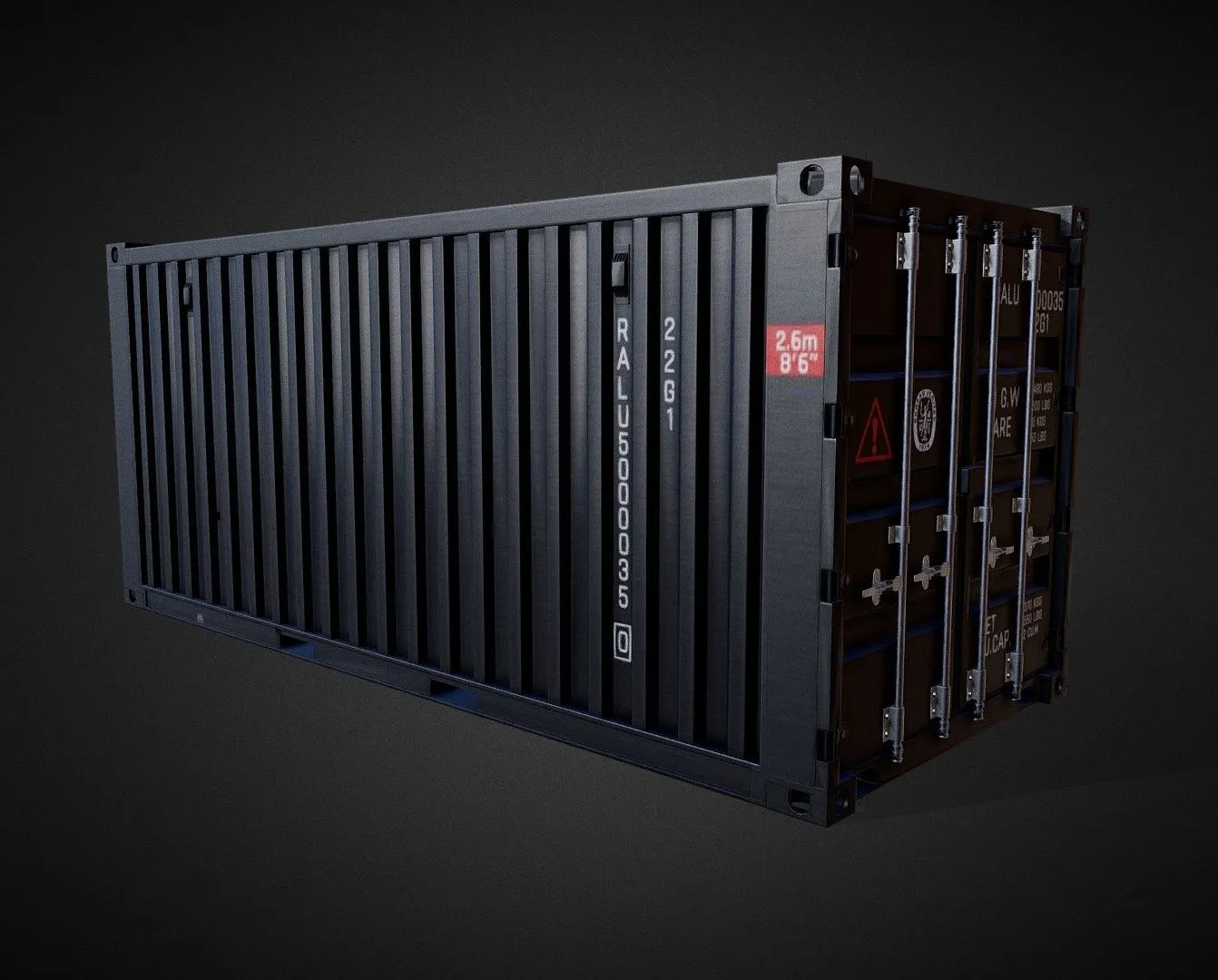 PBR Game 3D Models - Shipping Container Tutorial Included