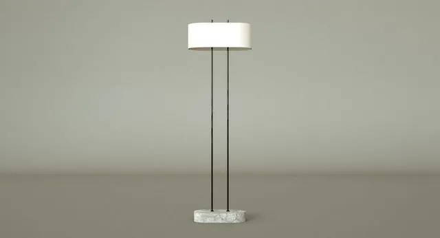 PBR Game 3D Models - Shiro Floor Lamp