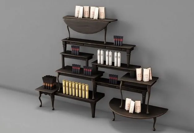 PBR Game 3D Models - Shop furniture for perfumery