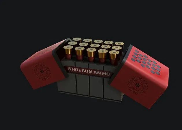 PBR Game 3D Models - Shotgun Ammo