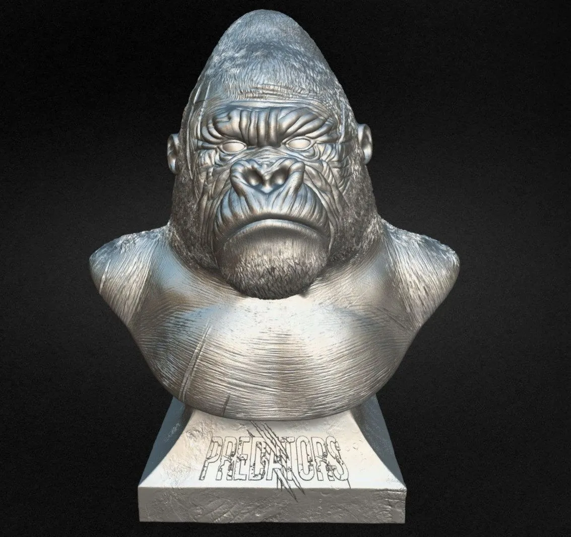 PBR Game 3D Models - Silverback Gorilla