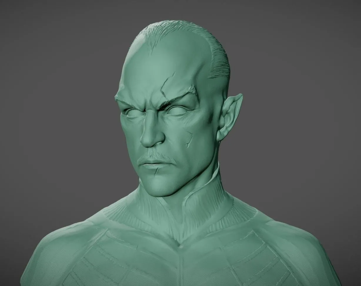 PBR Game 3D Models - Sinestro Bust