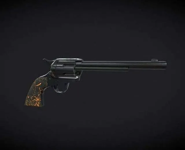 PBR Game 3D Models - Six Shooter   Single Action Army Revolver