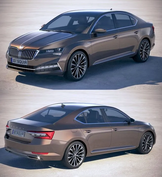 PBR Game 3D Models - Skoda Superb 2020