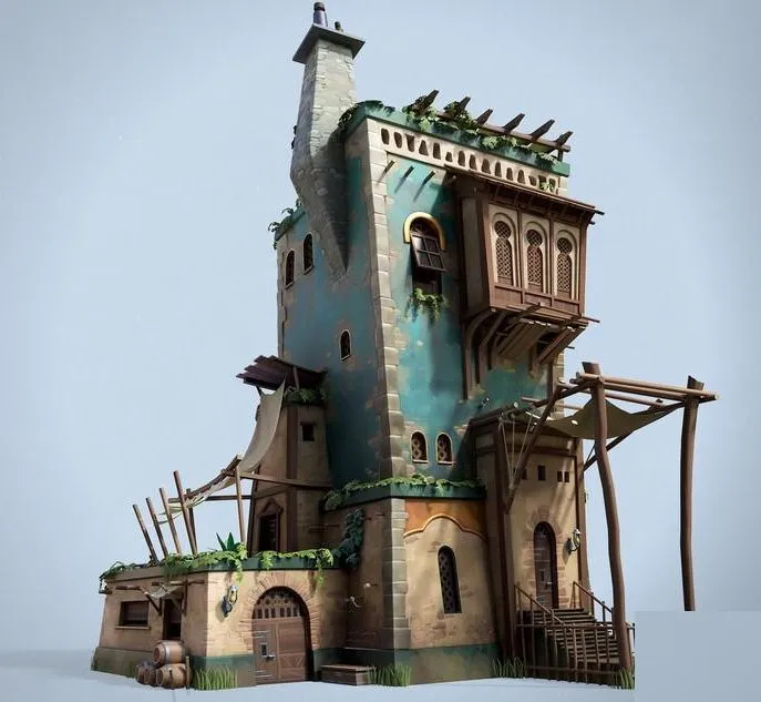 PBR Game 3D Models - Small House