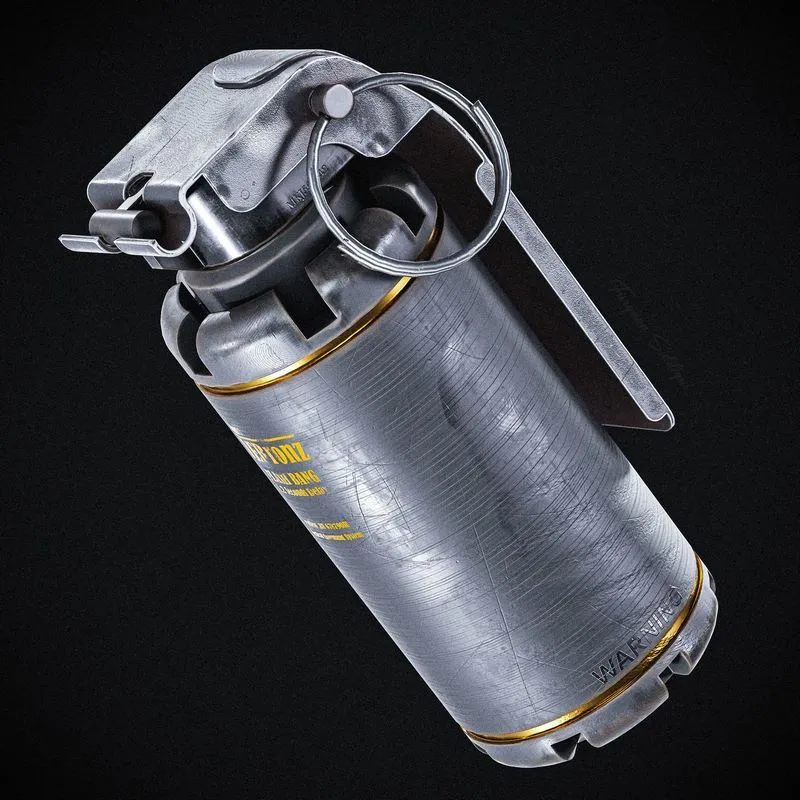 PBR Game 3D Models – Smoke Grenade