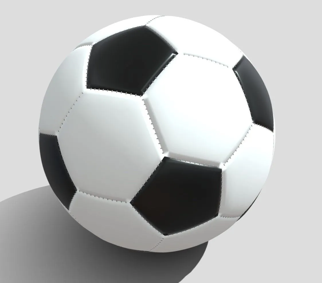 PBR Game 3D Models - Soccer Ball In Blender And Other Formats