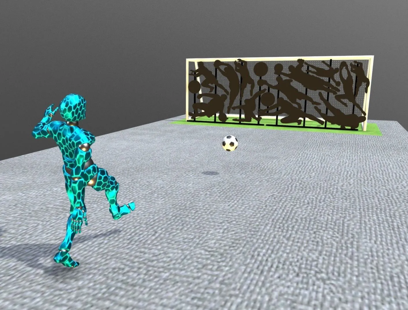 PBR Game 3D Models - Soccer Penalty Kick