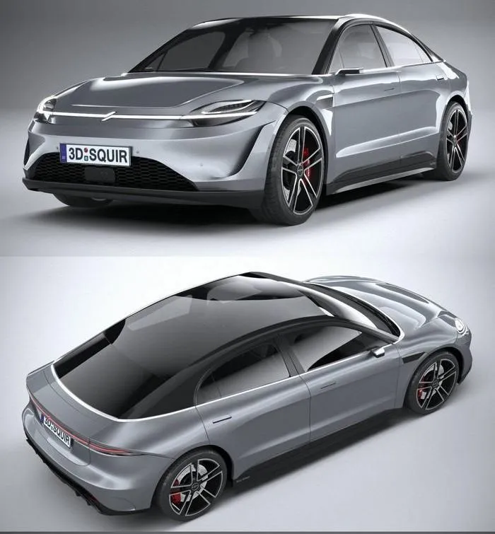 PBR Game 3D Models - Sony Vision S 2020