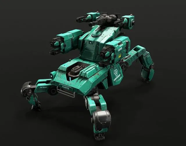 PBR Game 3D Models - Spider-Mech