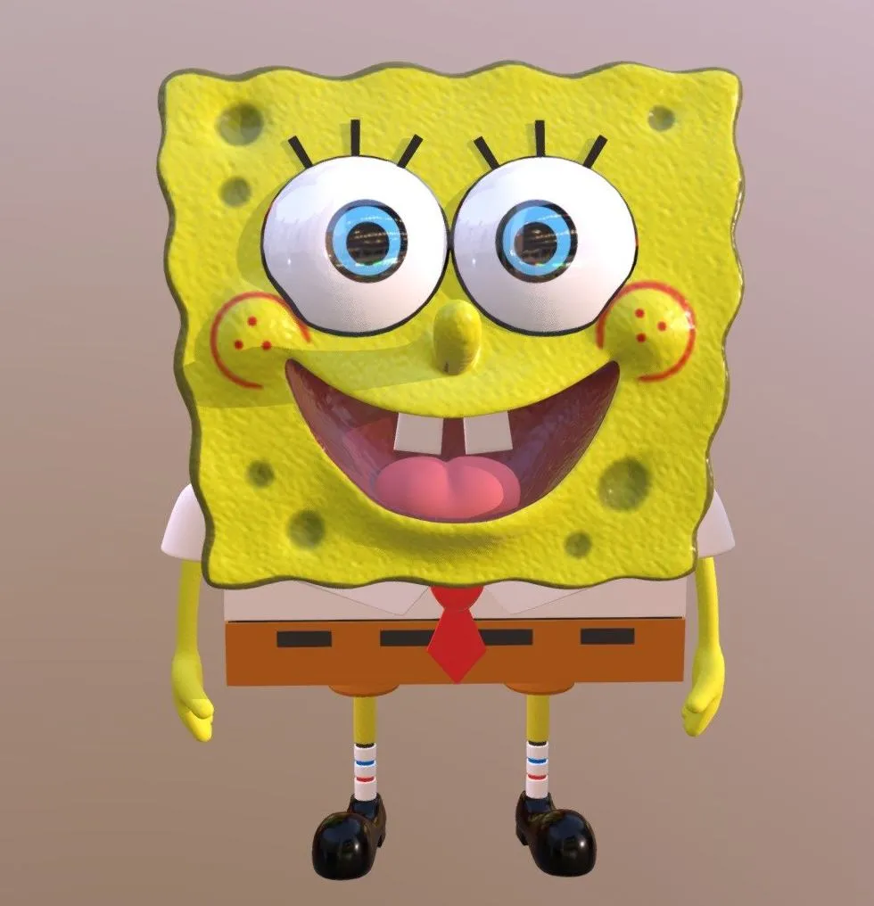 PBR Game 3D Models - Spongebob