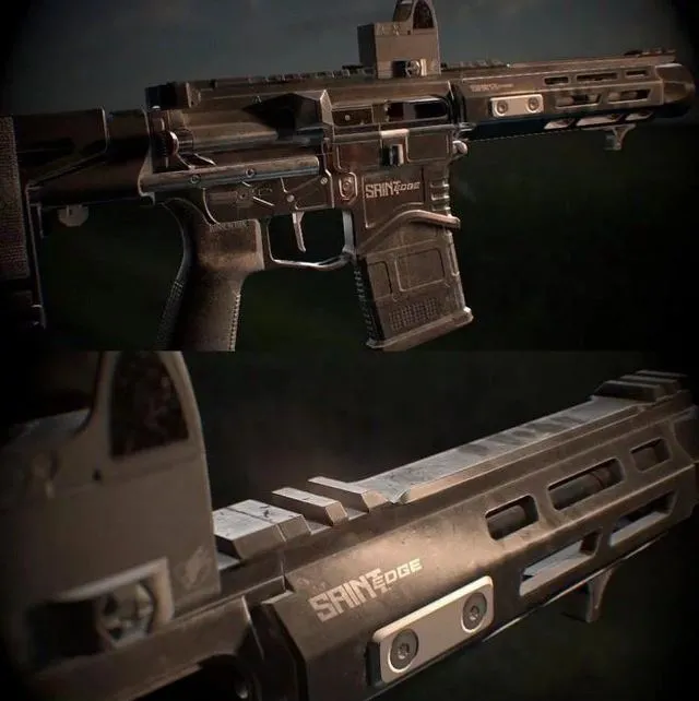 PBR Game 3D Models - Springfield Armory – Saint Edge AR-15 Pistol