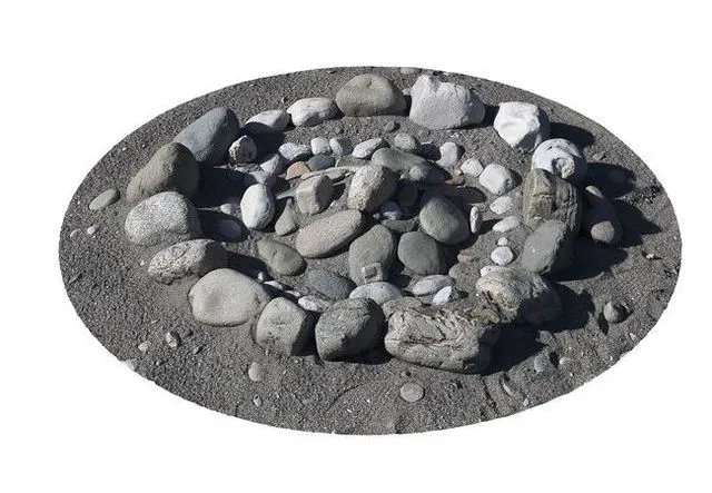 PBR Game 3D Models - Stacked stones on the ground