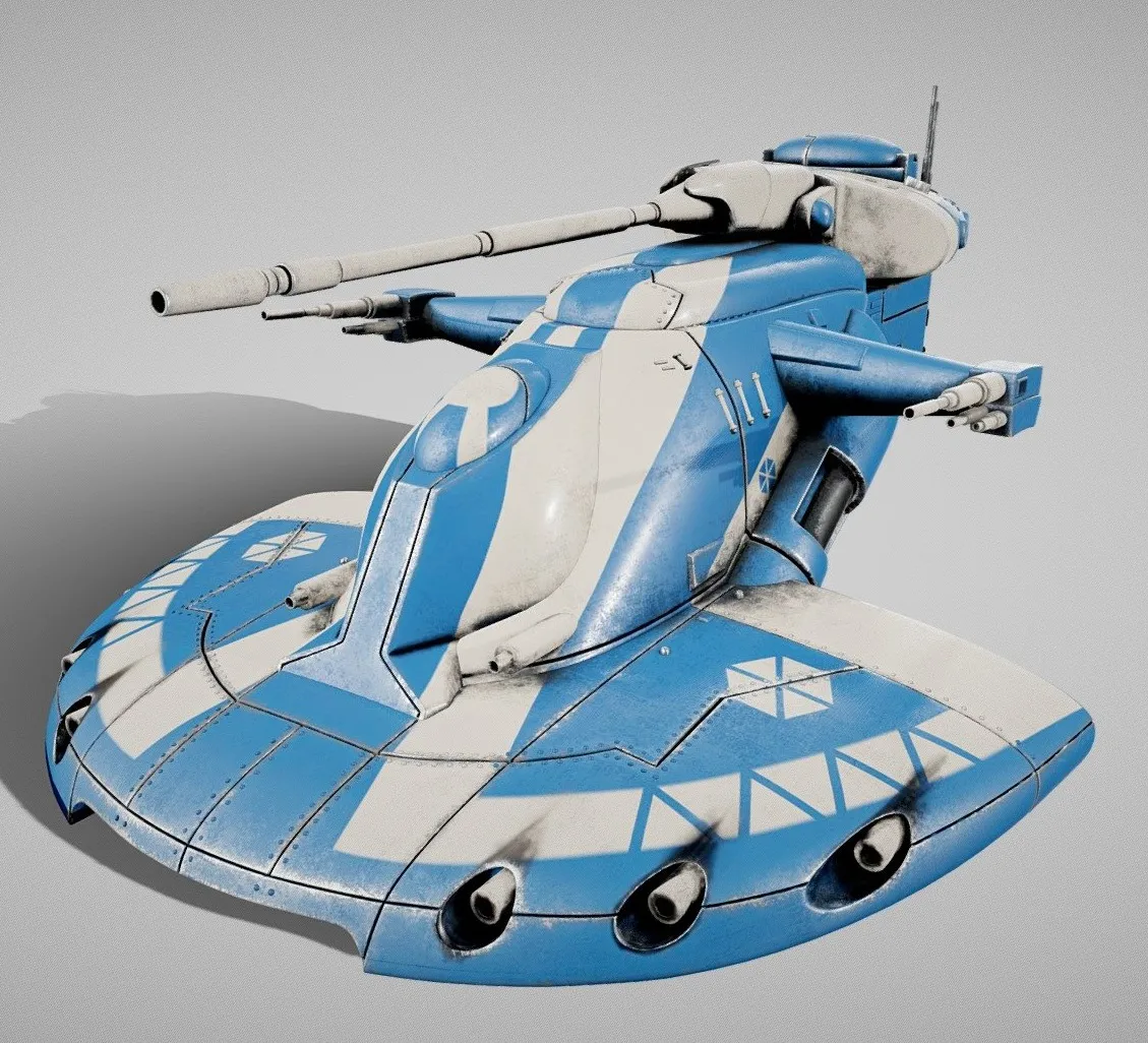 PBR Game 3D Models - Star Wars Aat Battletank
