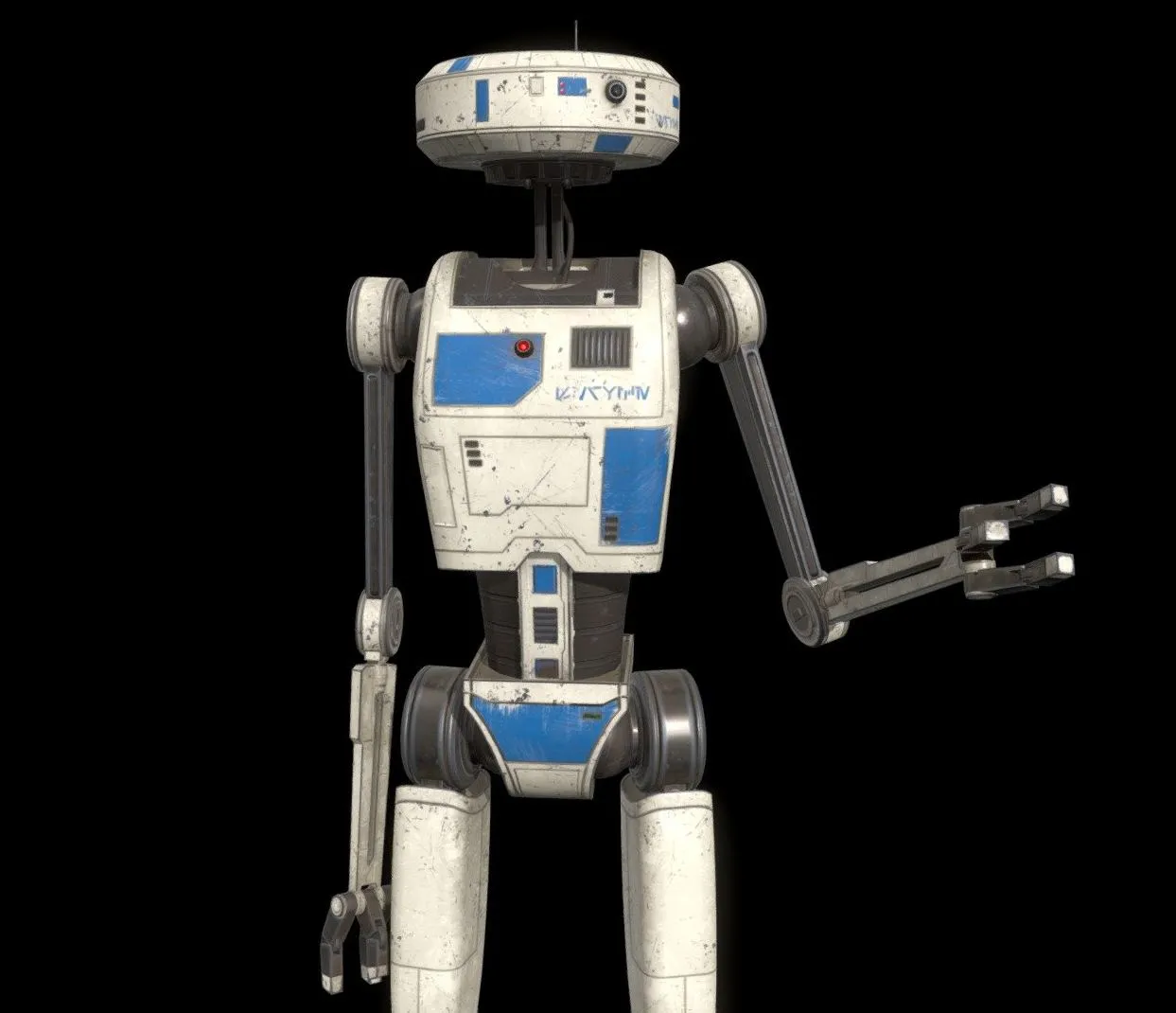 PBR Game 3D Models - Star Wars Droid Kd 27