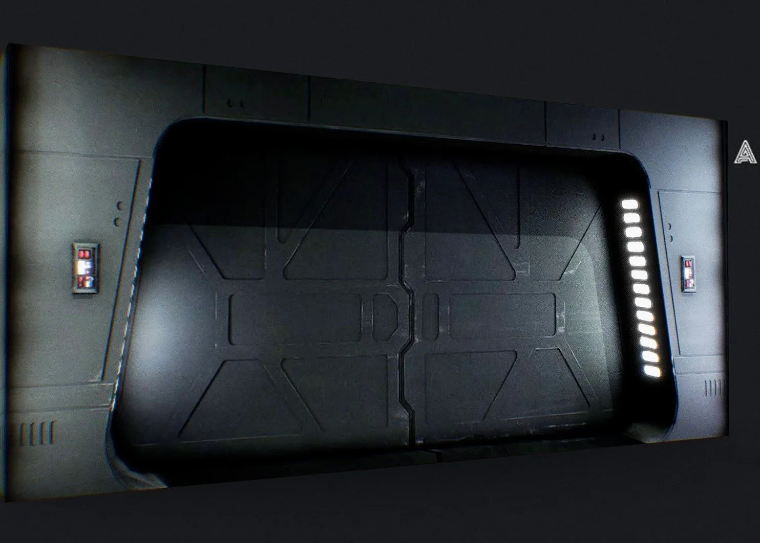 PBR Game 3D Models - Star Wars Imperial Door