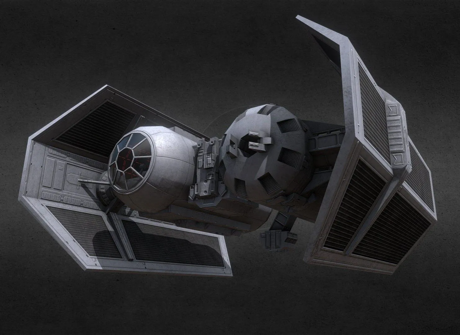 PBR Game 3D Models - Star Wars Imperial Tie Bomber