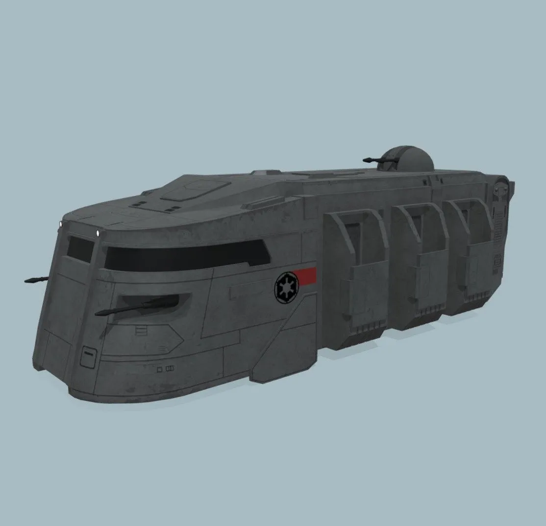 PBR Game 3D Models - Star Wars Imperial Troop Transport Itt