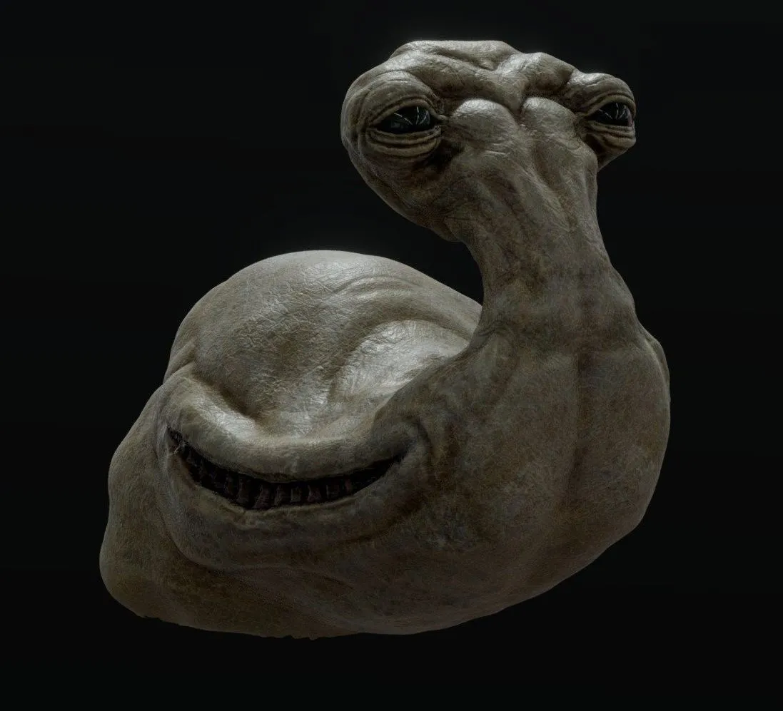 PBR Game 3D Models - Star Wars Ithorian Character Head