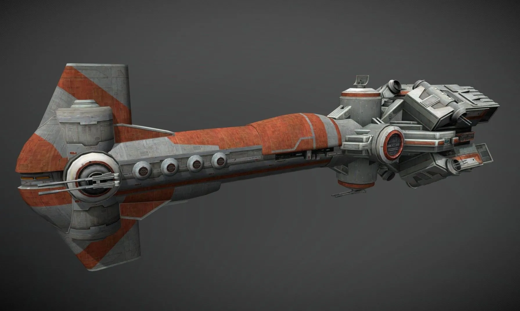 PBR Game 3D Models - Star Wars Outrider Thranta Class