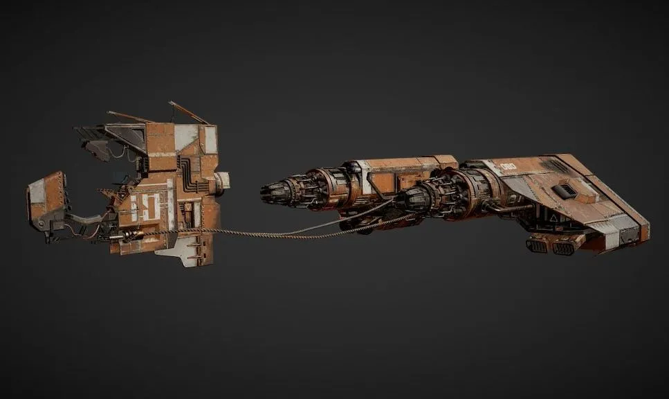PBR Game 3D Models - Star Wars Pod Racer