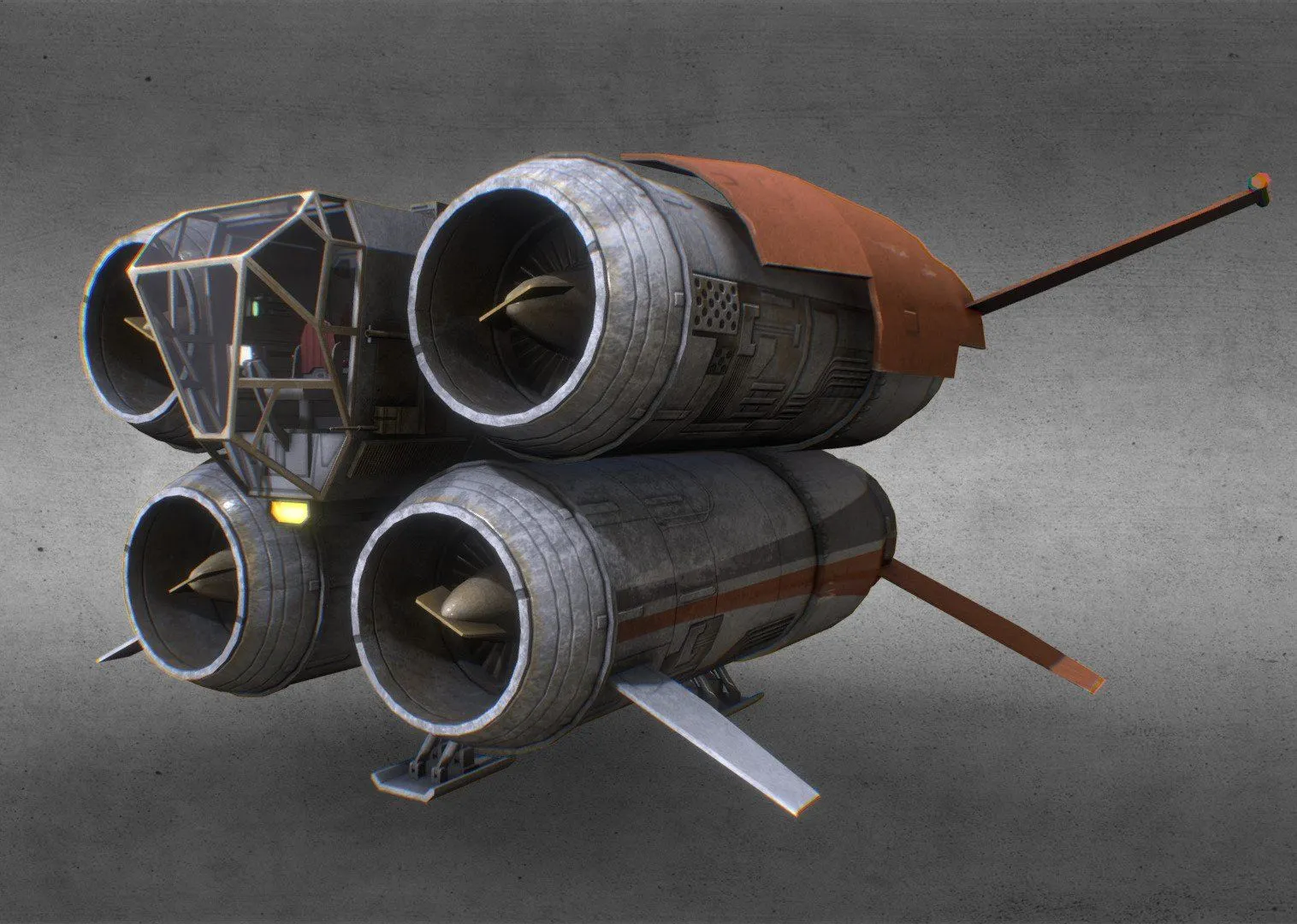 PBR Game 3D Models - Star Wars Quadjumper