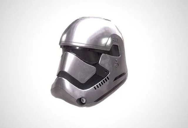 PBR Game 3D Models - Star Wars Stormtrooper Helmet – Steel Low-poly