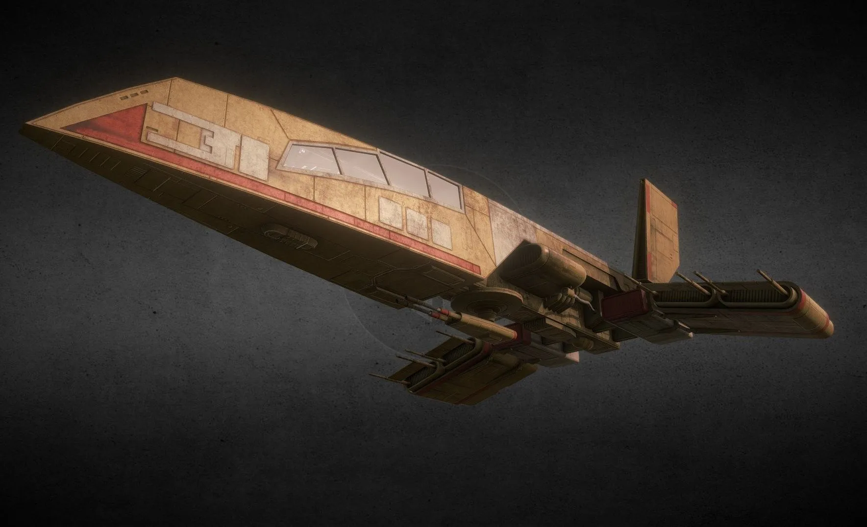 PBR Game 3D Models - Star Wars The Moldy Crow