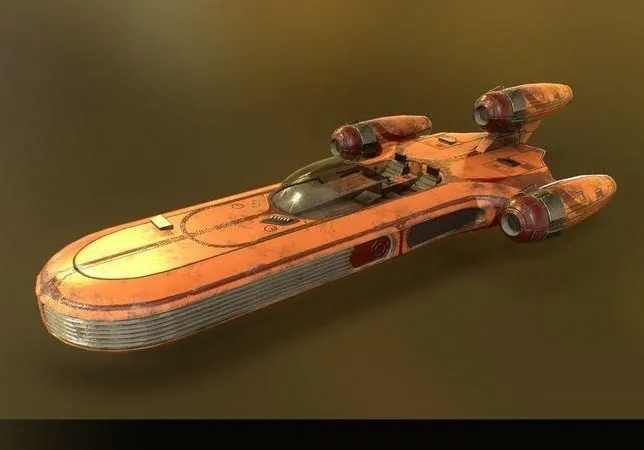 PBR Game 3D Models – Star Wars – X-34 Landspeeder