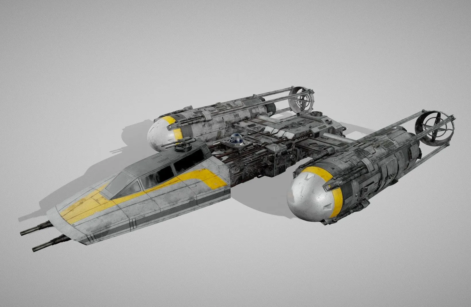 PBR Game 3D Models - Star Wars Y Wing